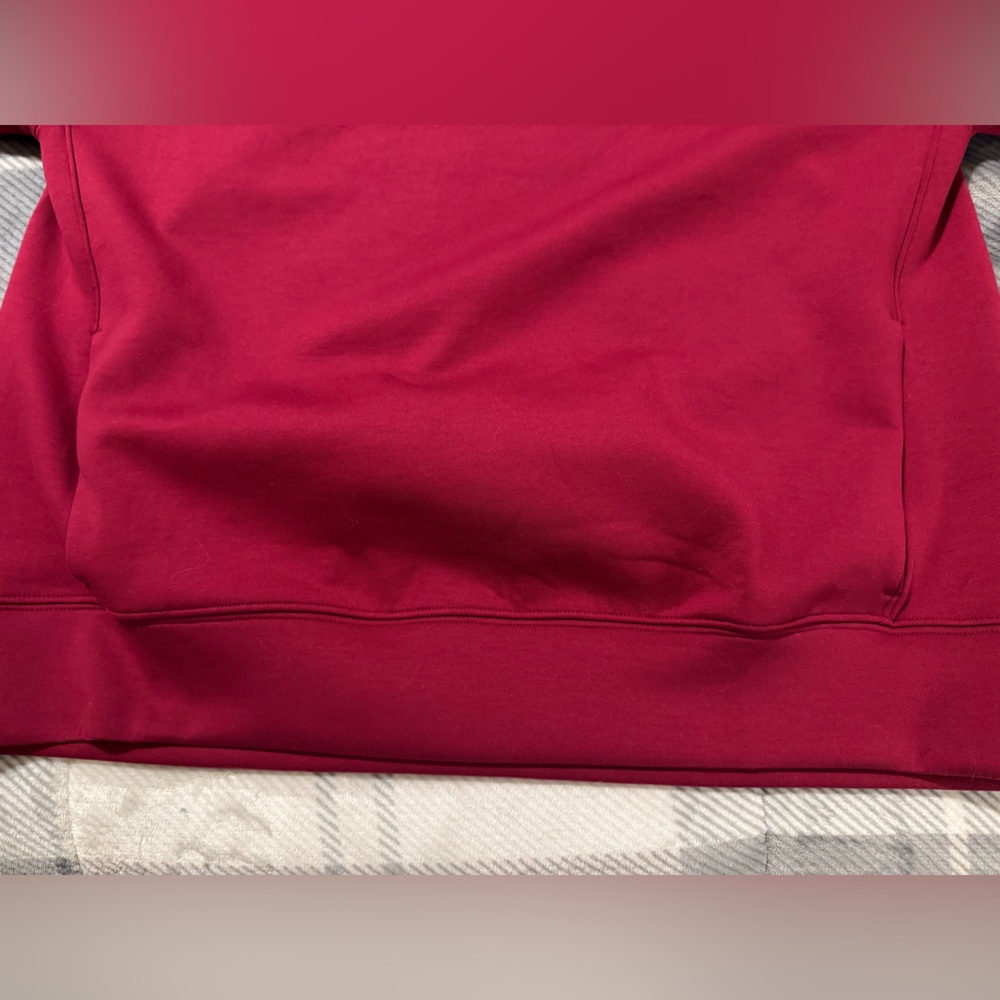 Abercrombie & Fitch Burgundy Sweatshirt with White Stripes - Picture 9 of 9